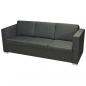 Preview: 3-Sitzer Sofa Stoff Dunkelgrau