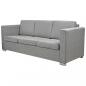 Preview: 3-Sitzer-Sofa Stoff Hellgrau