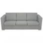 Preview: 3-Sitzer-Sofa Stoff Hellgrau