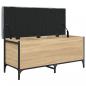 Preview: Sitzbank mit Stauraum Sonoma-Eiche 102x42x45 cm Holzwerkstoff