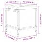 Preview: Sitzbank mit Stauraum Sonoma-Eiche 42x42x45 cm Holzwerkstoff