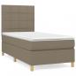 Preview: Boxspringbett mit Matratze Taupe 100x200 cm Stoff