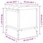 Preview: Sitzbank mit Stauraum Schwarz 42x42x45 cm Holzwerkstoff