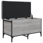 Preview: Sitzbank mit Stauraum Grau Sonoma 82x42x45 cm Holzwerkstoff