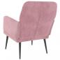 Preview: Sessel Rosa 62x79x79 cm Samt