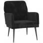 Preview: Sessel Schwarz 62x79x79 cm Samt