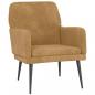 Preview: Sessel Braun 62x79x79 cm Samt