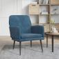 Preview: ARDEBO.de - Sessel Blau 62x79x79 cm Samt