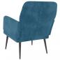 Preview: Sessel Blau 62x79x79 cm Samt