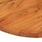 Preview: Tischplatte 120x50x2,5 cm Oval Massivholz Akazie