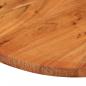 Preview: Tischplatte 110x50x2,5 cm Oval Massivholz Akazie