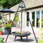 Preview: ARDEBO.de - RedFire Dreibein Grill Schwarz 172 cm BBQ TRIPOD 