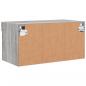 Preview: TV-Schrank mit LED-Leuchten Grau Sonoma 60x30x30 cm