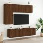 Preview: TV-Wandschrank Braun Eichen-Optik 60x30x41 cm