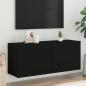 Preview: ARDEBO.de - TV-Wandschrank Schwarz 100x30x41 cm