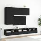 Preview: TV-Wandschrank Schwarz 100x30x41 cm