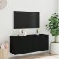 Preview: TV-Wandschrank Schwarz 100x30x41 cm