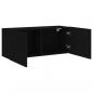 Preview: TV-Wandschrank Schwarz 100x30x41 cm