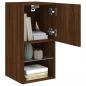 Preview: TV-Schrank mit LED-Leuchten Braun Eichen-Optik 30,5x30x60 cm