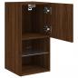 Preview: TV-Schrank mit LED-Leuchten Braun Eichen-Optik 30,5x30x60 cm