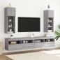 Preview: TV-Schrank mit LED-Leuchten Grau Sonoma 30,5x30x90 cm