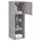 Preview: TV-Schrank mit LED-Leuchten Grau Sonoma 30,5x30x90 cm