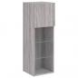 Preview: TV-Schrank mit LED-Leuchten Grau Sonoma 30,5x30x90 cm