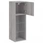 Preview: TV-Schrank mit LED-Leuchten Grau Sonoma 30,5x30x90 cm