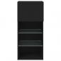 Preview: TV-Schrank mit LED-Leuchten Schwarz 40,5x30x90 cm