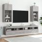 Preview: TV-Schrank mit LED-Leuchten Grau Sonoma 40,5x30x90 cm