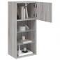 Preview: TV-Schrank mit LED-Leuchten Grau Sonoma 40,5x30x90 cm