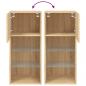 Preview: TV-Schrank mit LED-Leuchten Sonoma-Eiche 40,5x30x90 cm