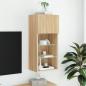 Preview: TV-Schrank mit LED-Leuchten Sonoma-Eiche 40,5x30x90 cm