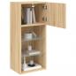 Preview: TV-Schrank mit LED-Leuchten Sonoma-Eiche 40,5x30x90 cm