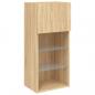 Preview: TV-Schrank mit LED-Leuchten Sonoma-Eiche 40,5x30x90 cm