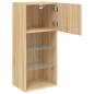 Preview: TV-Schrank mit LED-Leuchten Sonoma-Eiche 40,5x30x90 cm