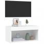 Preview: TV-Schrank mit LED-Leuchten Weiß 60x30x30 cm