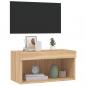 Preview: TV-Schrank mit LED-Leuchten Sonoma-Eiche 60x30x30 cm