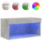 Preview: TV-Schrank mit LED-Leuchten Betongrau 60x30x30 cm