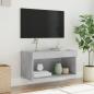 Preview: TV-Schrank mit LED-Leuchten Betongrau 60x30x30 cm