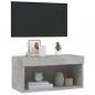 Preview: TV-Schrank mit LED-Leuchten Betongrau 60x30x30 cm