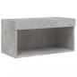 Preview: TV-Schrank mit LED-Leuchten Betongrau 60x30x30 cm