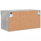 Preview: TV-Schrank mit LED-Leuchten Betongrau 60x30x30 cm