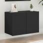 Preview: ARDEBO.de - TV-Wandschrank Schwarz 60x30x41 cm