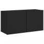 Preview: TV-Wandschrank Schwarz 80x30x41 cm