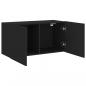 Preview: TV-Wandschrank Schwarz 80x30x41 cm