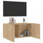 Preview: TV-Wandschrank Sonoma-Eiche 80x30x41 cm