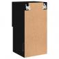 Preview: TV-Schrank mit LED-Leuchten Schwarz 30,5x30x60 cm