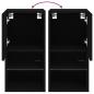 Preview: TV-Schrank mit LED-Leuchten Schwarz 30,5x30x60 cm