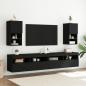 Preview: TV-Schrank mit LED-Leuchten Schwarz 30,5x30x60 cm